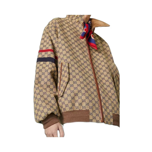 GG cotton canvas zip jacket