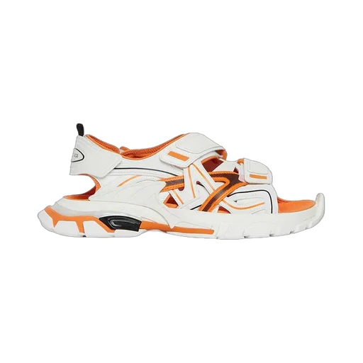 Track Sandals White/Orange