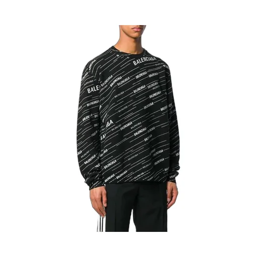 Jacquard Logo Crewneck Sweater