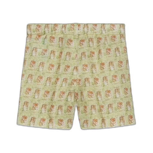 Baby printed linen shorts