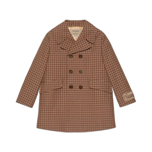 Children's wool linen coat