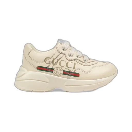 Toddler Rhyton Gucci logo leather trainer