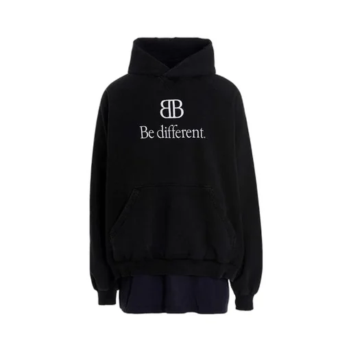 BB Be Different Patched T-Shirt Hoodie