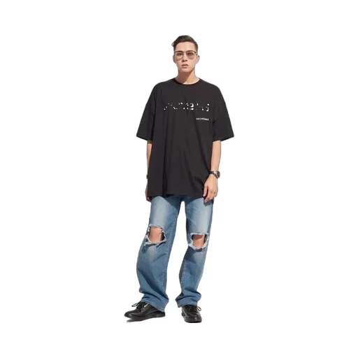Hand-Drawn T-Shirt Large Fit