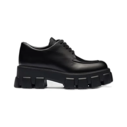 Monolith brushed leather lace-up shoes