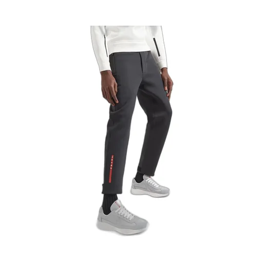 Patent leather and technical fabric Prada America's Cup sneakers