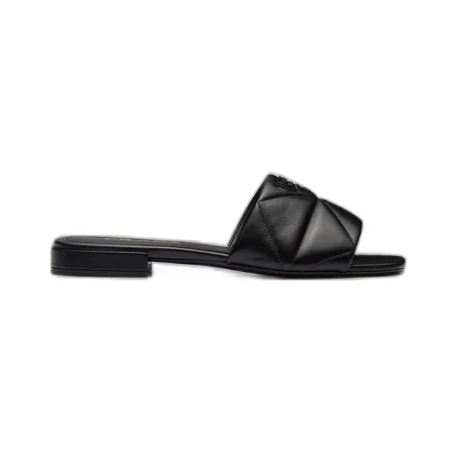Quilted nappa leather sabots