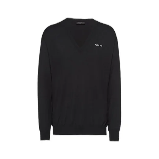 V-neck cashmere sweater