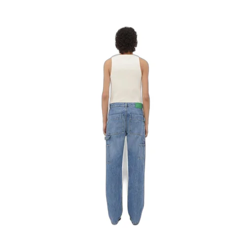 Vintage Indigo Cargo Denim