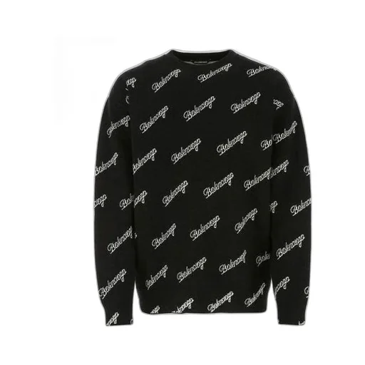 All Over Script Logo Knit Sweater