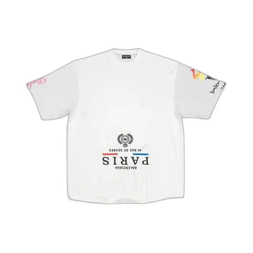 Paris Upside Down T-Shirt Oversized