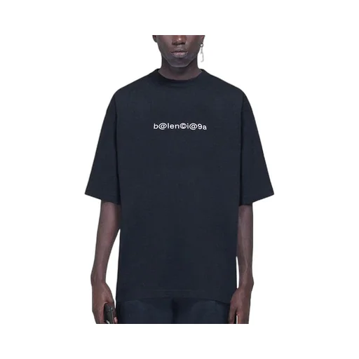 Symbolic Round Neck Alphabet Printing T-Shirt