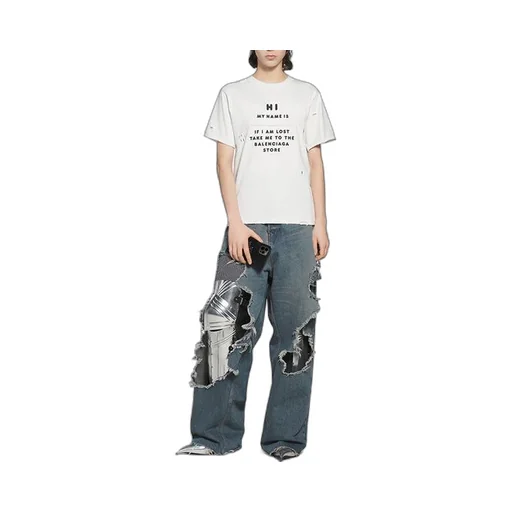 HI MY NAME IS Print T-Shirt