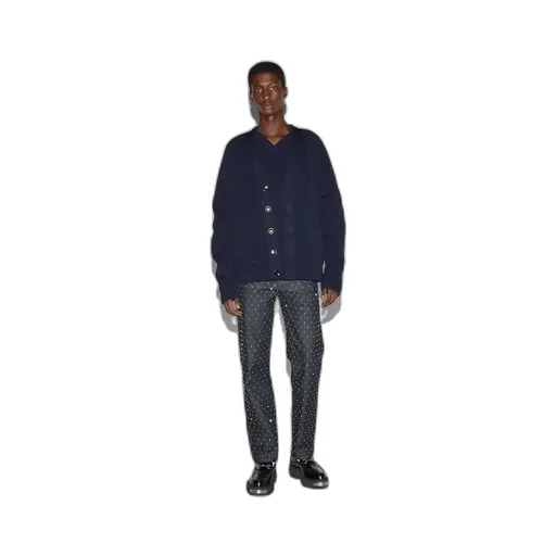 Chunky rib knit cardigan