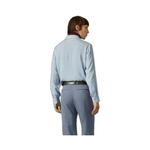 GG silk crêpe shirt