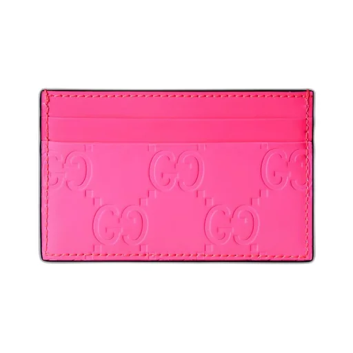 GG rubber-effect card case