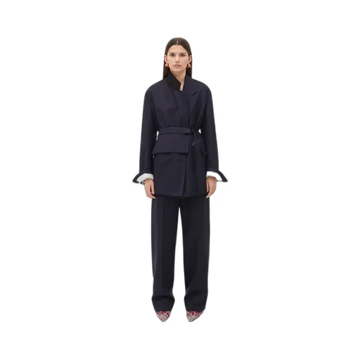 Striped Wool Trousers