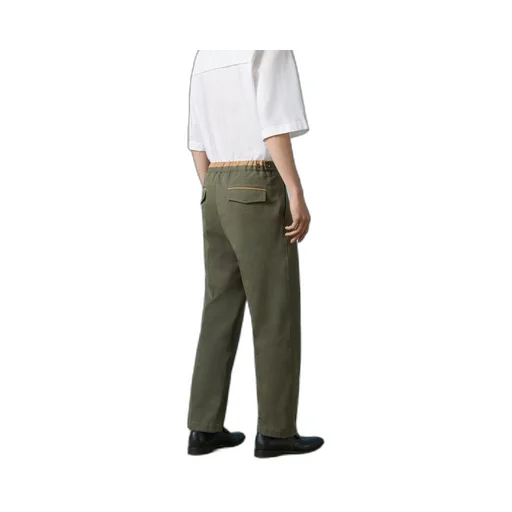 Cotton trouser with Double G embroidery