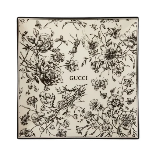Gucci Flora Sketch print large trinket tray