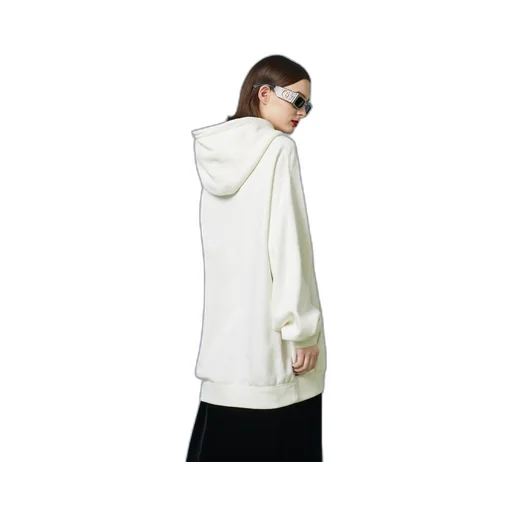 Cotton jersey hooded sweatshirt