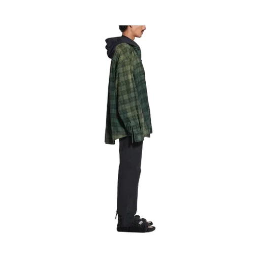 Oversized Hooded Shirt