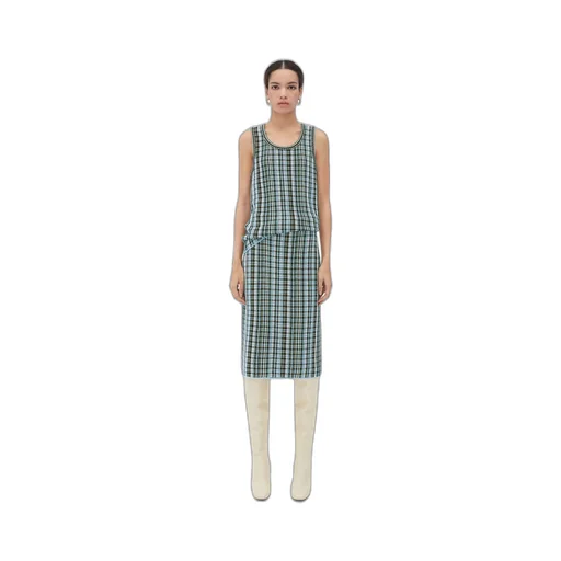 Cotton Viscose Check Top