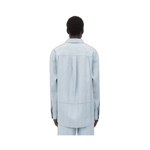 Viscose Silk Shirt With Embroidered Detail