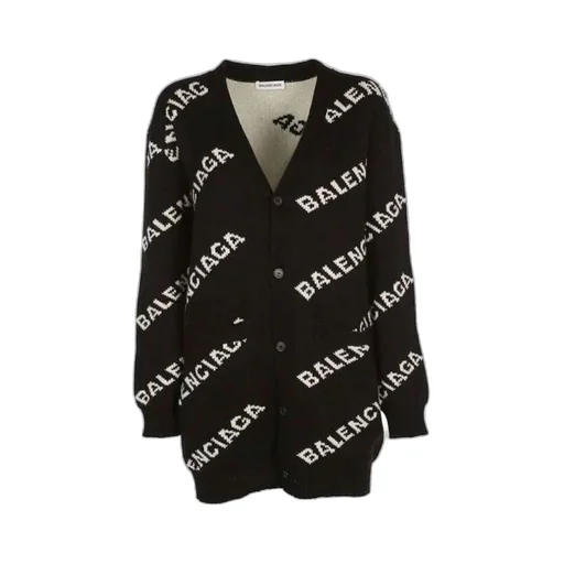 Logo Oversized Cardigan