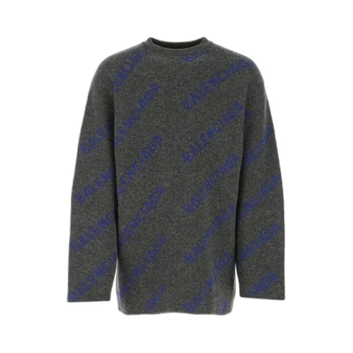 Intarsia Knit Logo Jumper