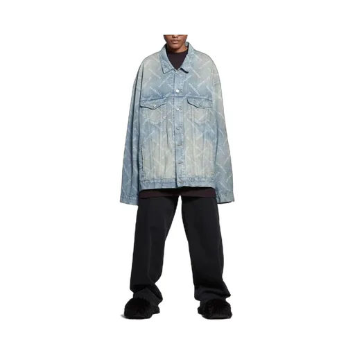 Bal Diagonal Allover Oversized Jacket