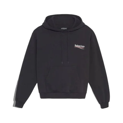 Political Campaign Hoodie Black