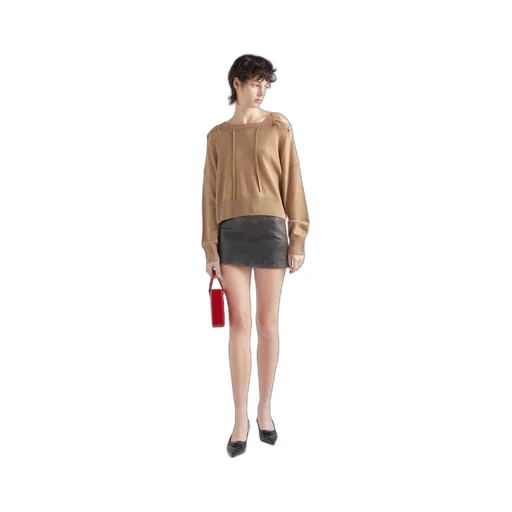 Leather miniskirt