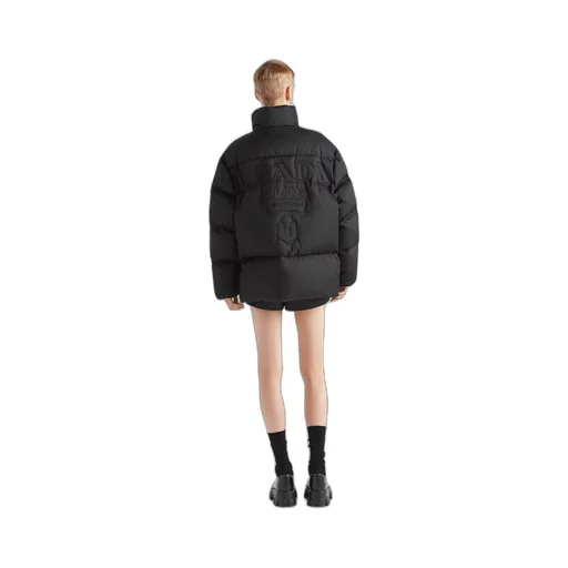Oversized Re-Nylon down jacket