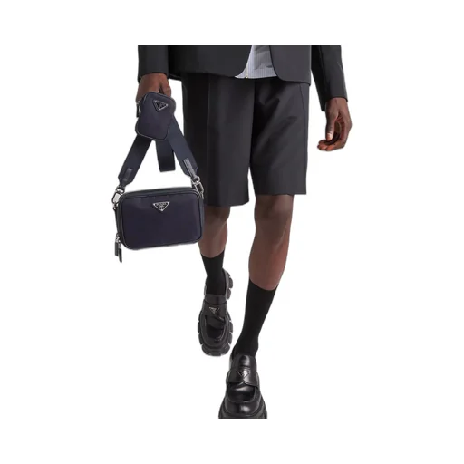 Prada Brique Re-Nylon and Saffiano leather bag
