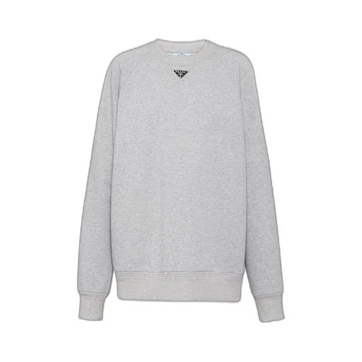 Long-sleeved cotton sweatshirt