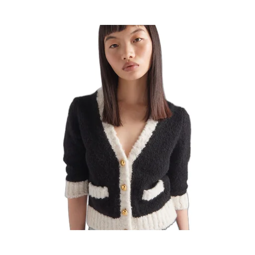 Cashmere and silk cardigan