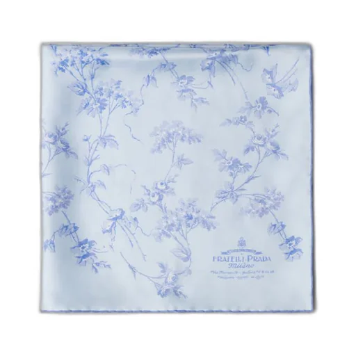 Printed silk-twill foulard