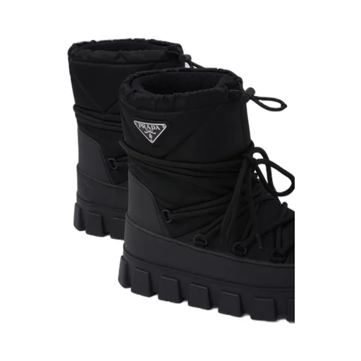 Re-Nylon gabardine après-ski boots