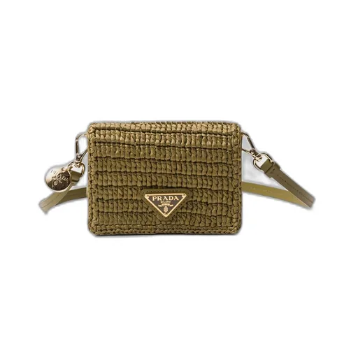 Crochet card holder with shoulder strap