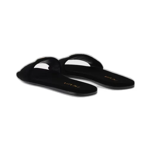 Flat velvet slides