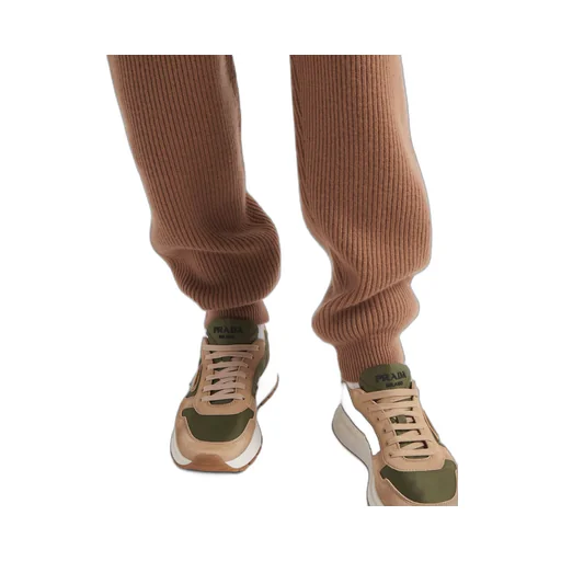PRAX 01 delavé suede and Re-Nylon sneakers