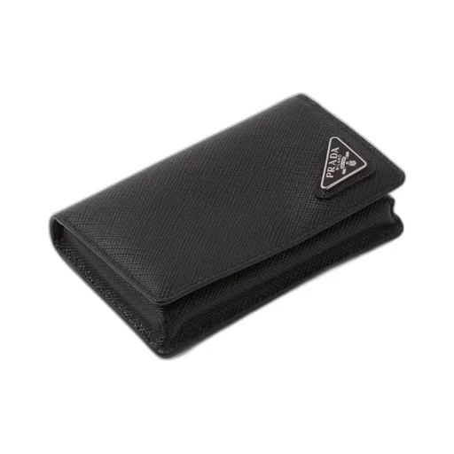 Saffiano leather card holder