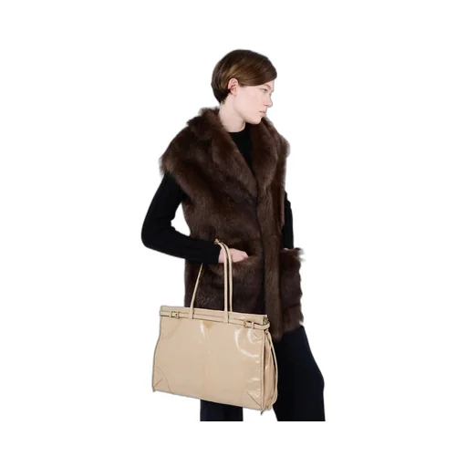 Large leather handbag