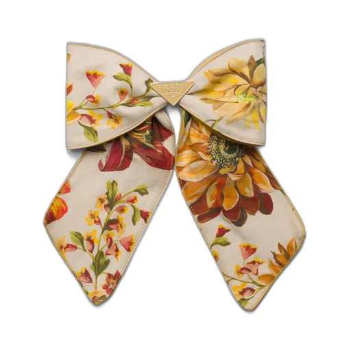 Printed fabric hair clip