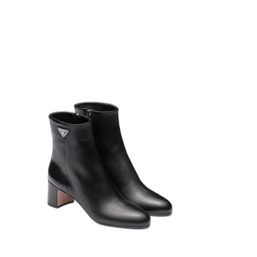 Leather booties