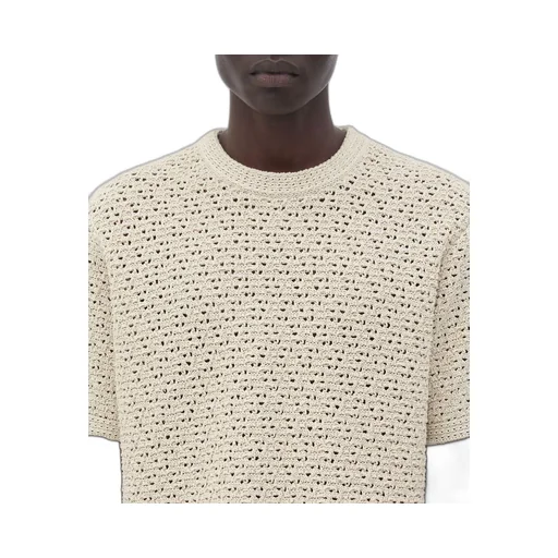 Cotton Crochet T-Shirt