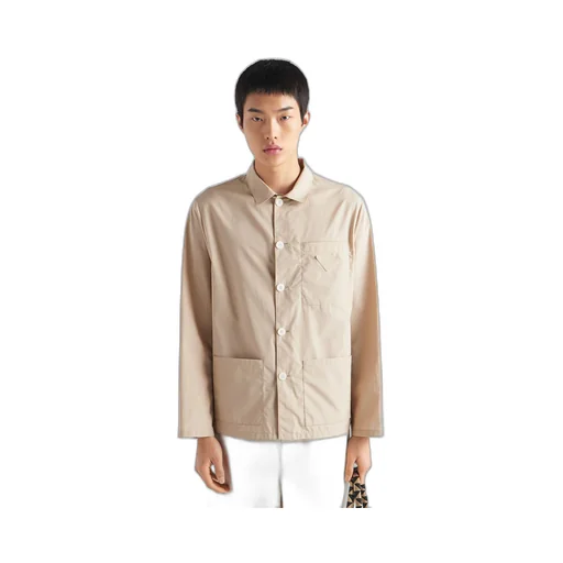 Single-breasted cotton jacket
