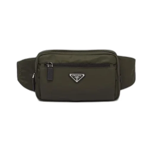 Re-Nylon and Saffiano leather belt bag