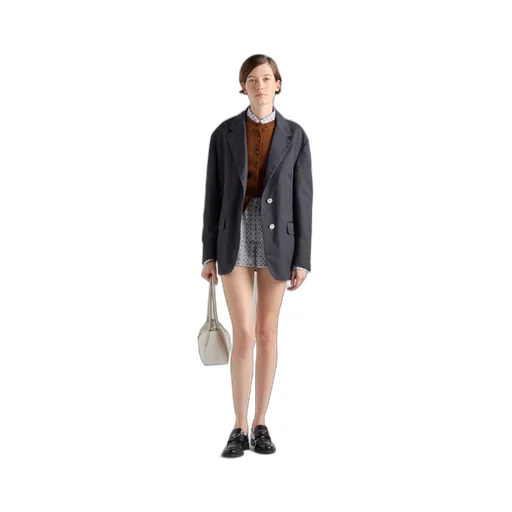 Single-breasted old canvas jacket