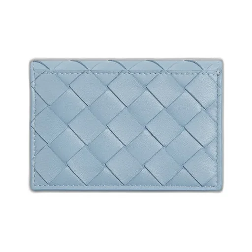 Intrecciato Check Business Card Case